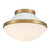 Crystorama - XAN-8001-VG-WH - One Light Flush Mount - Xander - Vibrant Gold