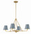 Crystorama - XAV-B9304-VG-BL - Four Light Chandelier - Xavier - Vibrant Gold