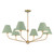 Crystorama - XAV-B9316-VG-GR - Six Light Chandelier - Xavier - Vibrant Gold