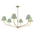 Crystorama - XAV-B9319-VG-GR - Six Light Chandelier - Xavier - Vibrant Gold