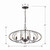 Zucca Four Light Chandelier (ZUC-A9034-EB-GA)