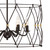 Zucca Six Light Chandelier (ZUC-A9035-EB-GA)