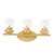 Maxim - 10213CLSBR - Three Light Bath Vanity - Corona - Satin Brass