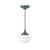 Montclair Light Works - PEF021-40 - One Light Pendant - Schoolhouse - Slate Gray
