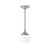Montclair Light Works - PEF021-49-C16 - One Light Pendant - Schoolhouse - Painted Galvanized