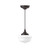 Montclair Light Works - PEF021-51-C21 - One Light Pendant - Schoolhouse - Architectural Bronze