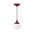 Montclair Light Works - PEF021-55-C12 - One Light Pendant - Schoolhouse - Barn Red