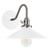 Montclair Light Works - SCL404-44-96 - One Light Wall Sconce - Uno - White w/Brushed Nickel