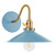 Montclair Light Works - SCL404-54-91 - One Light Wall Sconce - Uno - Light Blue w/Brushed Brass