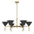 Minka-Lavery - 10316-855 - Six Light Chandelier - Cortan - Legacy Brass