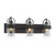 Minka-Lavery - 1913-899 - Three Light Vanity - Ravik - Dark Matte Black