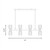 Baldwin Eight Light Linear Chandelier (1-1249-8-127)