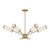 Savoy House - 1-3198-6-322 - Six Light Chandelier - Denison - Warm Brass