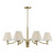 Savoy House - 1-6084-6-127 - Six Light Chandelier - Rosa - Noble Brass