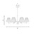 Rosa Six Light Chandelier (1-6084-6-127)