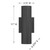 Kelley LED Outdoor Wall Lantern (5-CYL-2-5CCT-BK)