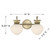 Melbourne Two Light Bathroom Vanity (8-1028-2-127)