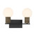 Jarrell Two Light Bathroom Vanity (8-4081-2-BK)