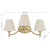 Rosa Three Light Bathroom Vanity (8-6081-3-127)