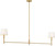 Greard Two Light Linear Chandelier (AC1182GD)
