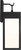 Sesha LED Wall Lantern (SLO1371TXB)