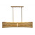Kalco - 528461RBG - Six Light Linear Pendant - Dos - Rustic Gold and Brushed Gold