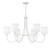 Meridian - M100117BQW - Six Light Chandelier - Bisque White