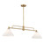 Meridian - M100136NB - Two Light Chandelier - Natural Brass