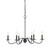 Meridian - M10042AI - Six Light Chandelier - Mchan - Aged Iron
