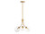 Meridian - M10057NB - Three Light Chandelier - Mchan - Natural Brass