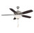 Meridian - M2017BNRV - 52 Ceiling Fan - Mystique - Brushed Nickel