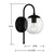 Moutd One Light Outdoor Wall Sconce (M50030BK)
