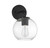 Moutd One Light Outdoor Wall Lantern (M50044BK)