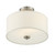 Msemi Two Light Semi-Flush Mount (M60008BN)
