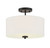 Meridian - M60008MBK - Two Light Semi-Flush Mount - Msemi - Matte Black
