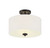 Msemi Two Light Semi-Flush Mount (M60008MBK)