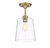 Msemi One Light Semi-Flush Mount (M60010NB)