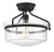 Msemi One Light Semi-Flush Mount (M60011MBK)