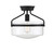 Msemi One Light Semi-Flush Mount (M60011MBK)