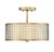 Meridian - M60016NB - Two Light Semi-Flush Mount - Msemi - Natural Brass