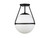 Msemi One Light Semi-Flush Mount (M60054MBK)