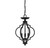 Three Light Semi-Flush Mount (M60055MBK)