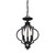 Three Light Convertible Semi-Flush/Pendant (M60055MBK)