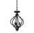 Three Light Convertible Semi-Flush/Pendant (M60055MBK)