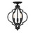 Three Light Semi-Flush Mount (M60055MBK)
