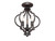 Msemi Three Light Semi-Flush Mount (M60055ORB)
