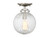 Meridian - M60056BN - One Light Semi-Flush Mount - Msemi - Brushed Nickel