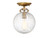 Msemi One Light Semi-Flush Mount (M60056NB)