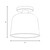 One Light Semi-Flush Mount (M60067MBKNB)