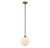 Meridian - M70005-79 - One Light Mini Pendant - Mmin2 - Oil Rubbed Bronze with Natural Brass